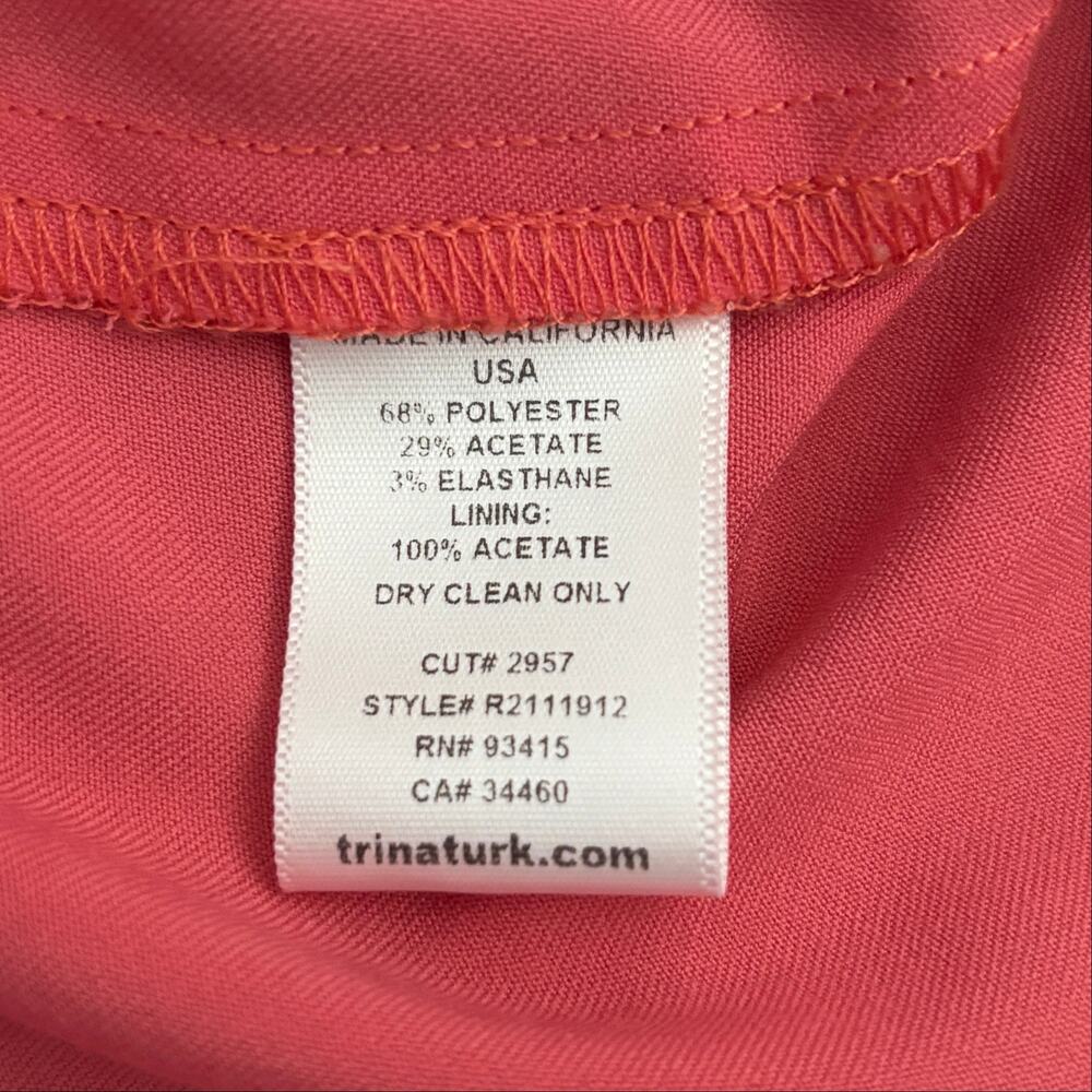 Trina Turk Pleated Shorts in Pink - Size: 6 - Picture 8 of 8